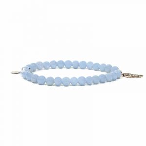 Bracelet Pierre Précieuse Angelite Bleue - Aile d'Ange