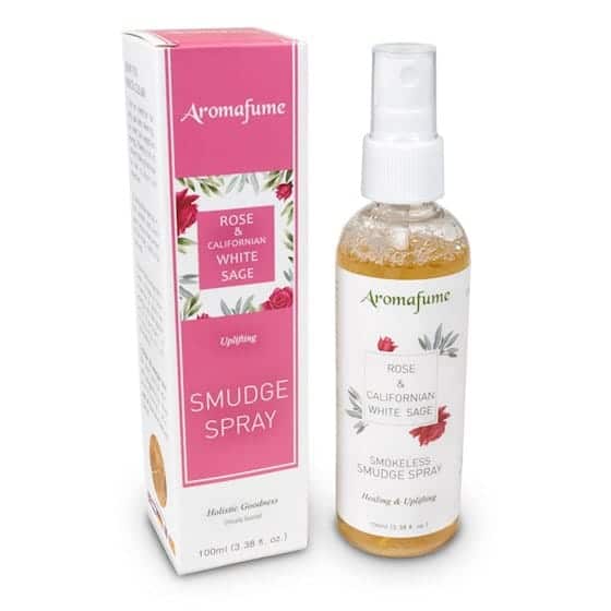 Spray Désodorant Aromafume Smudge Sauge Blanche et Rose