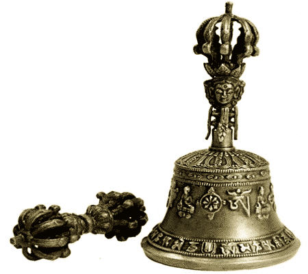 Cloche et Dorje en Laiton de Haute Qualité - Taille Moyenne