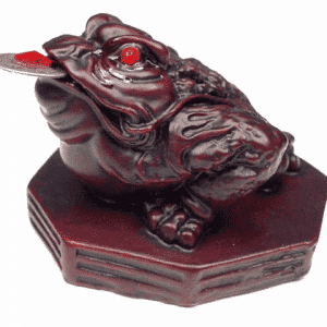 Mini Figurine Feng Shui Grenouille Rouge - 6 cm