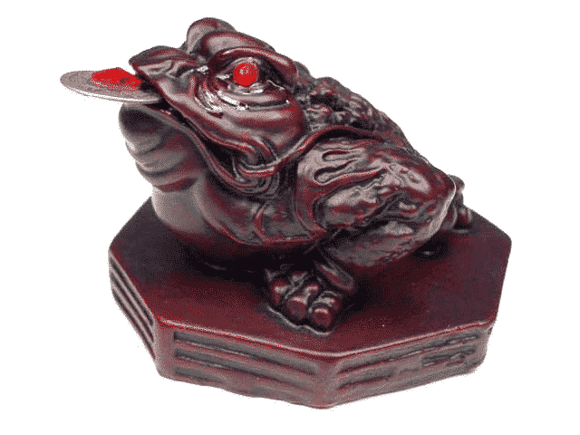 Mini Figurine Feng Shui Grenouille Rouge - 6 cm