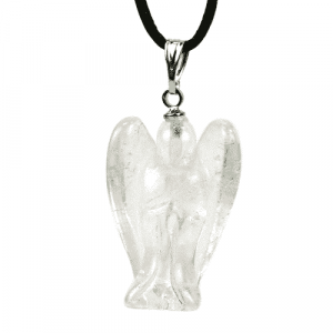 Pendentif Ange Gardien Cristal de roche (30 mm)