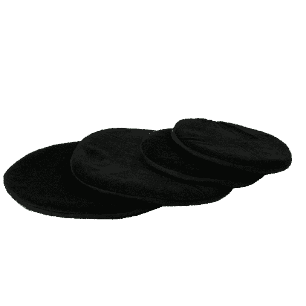 Coussin pour Bol Chantant Rond et Plat - Noir (20 cm)