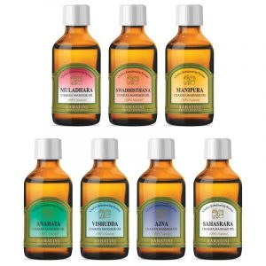 Lot de 7 Huiles de Massage pour Chakras