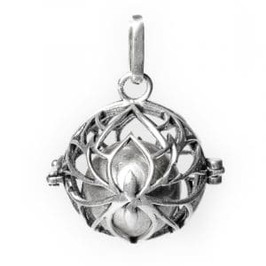 Pendentif de Maternité Lotus Bola Argenté (2,5 cm)