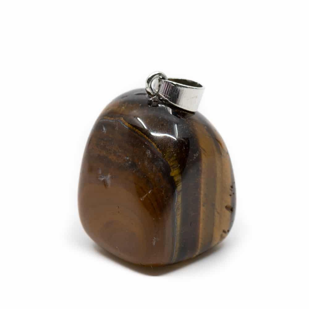 Pendentif Oeil de Tigre - Pierre Roulée
