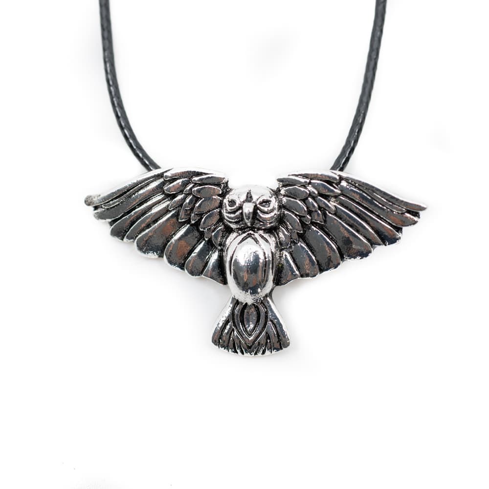 Pendentif Viking Hibou aux Ailes Déployées