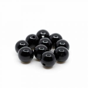 Perles Pierre précieuse Tourmaline noire  en vrac- 10 pièces (8 mm)