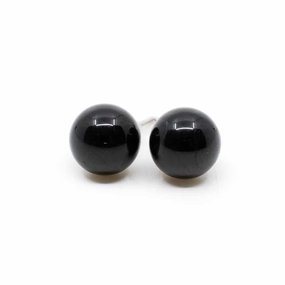 Boucles d'Oreilles Tourmaline Noire - Argent 925 Sterling