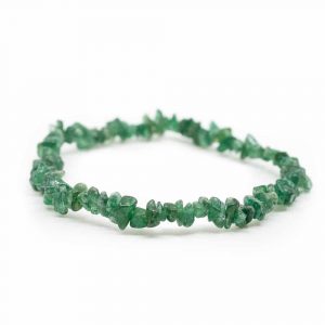 Bracelet Pierre Précieuse Aventurine Verte | Petits Galets Concassés