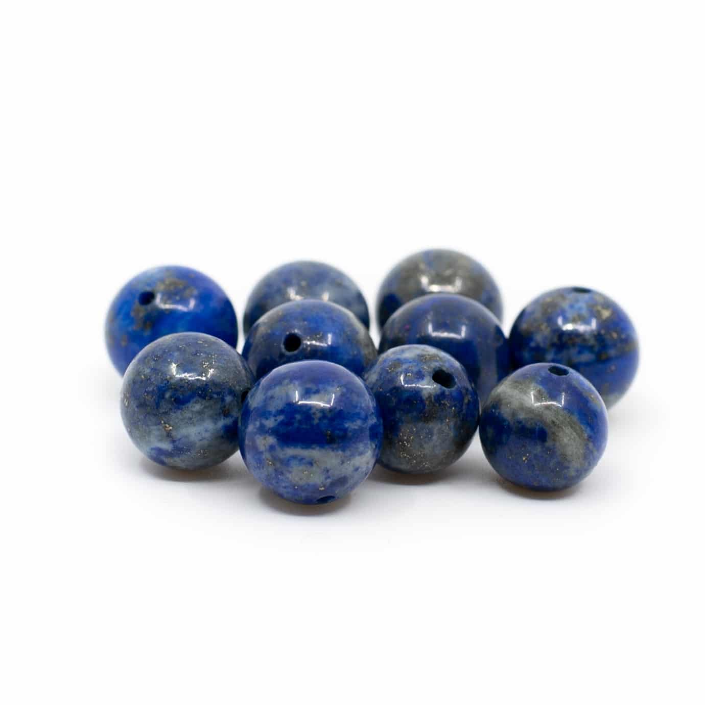 Perles Pierre Précieuse Lapis Lazuli en Vrac - 10 pièces (10 mm)