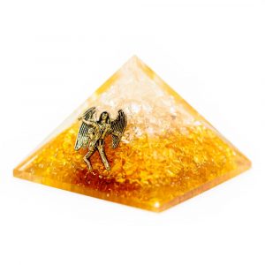 Pyramide Orgonite / Citrine - Ange (40 mm)