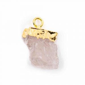 Pendentif Pierre de Naissance Octobre Quartz Rose (10 mm)