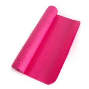 Tapis de Yoga PVC Rose 4 mm - 183 x 61 cm