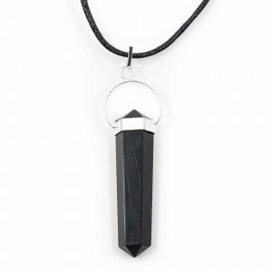 Pendentif Agate Noire Argent