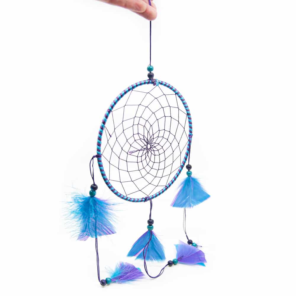 Attrape-Rêves Mandala - Violet/Bleu (environ 45 cm)