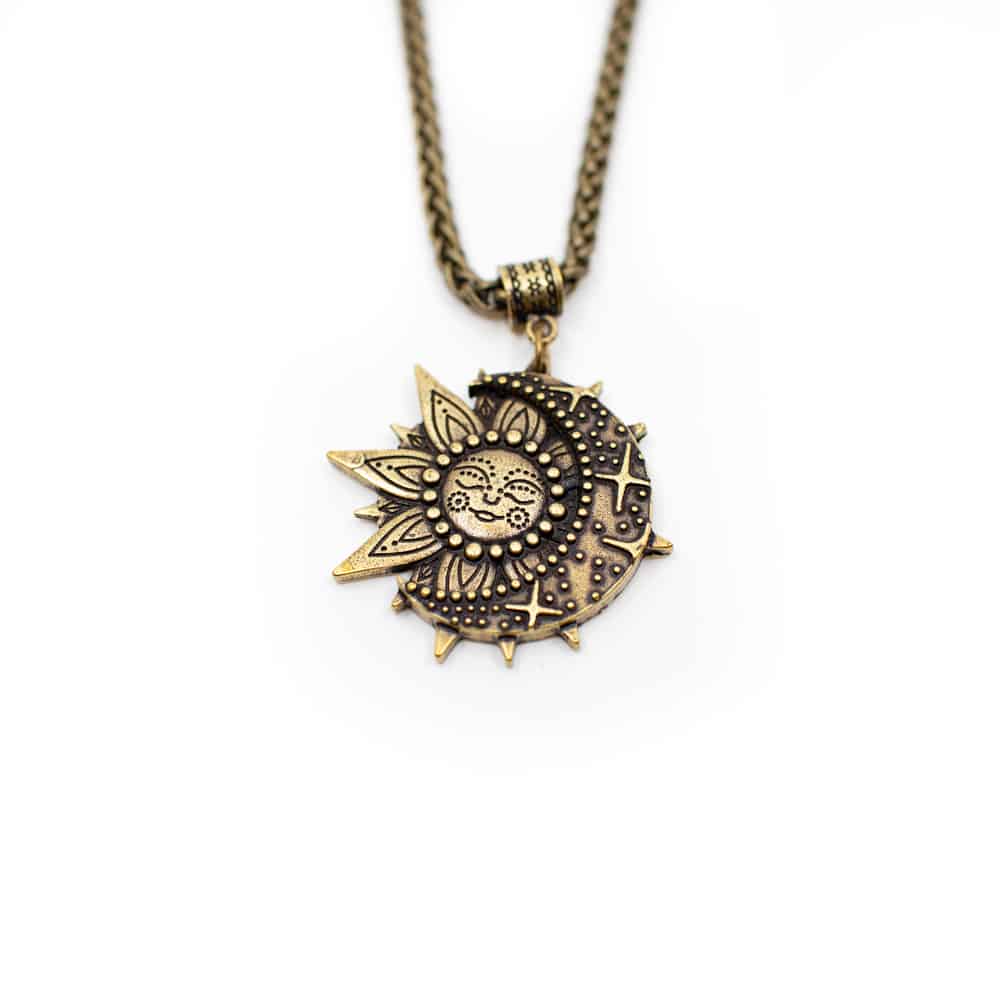 Collier Talisman Solaire et Céleste - Couleur Dorée