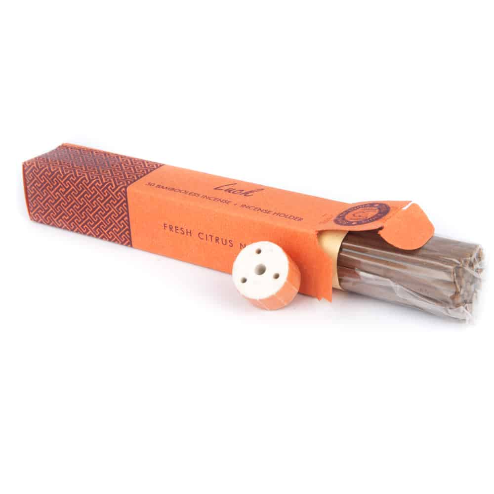 Encens aux Plantes - Bonheur (sans Bambou avec Porte-Encens)