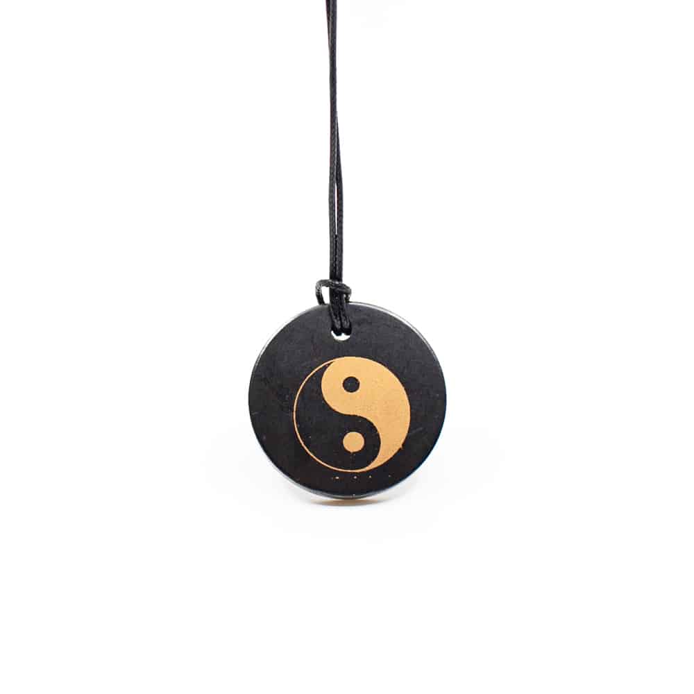 Collier Shungite « Yin et Yang »