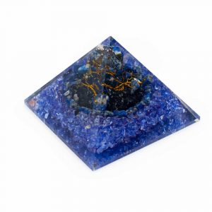 Pyramide Pierre Précieuse Orgonite Lapis Lazuli | Mini arbre (80 mm)