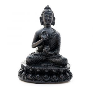 Statuette Bouddha - Noire - Enseignement (10 cm)