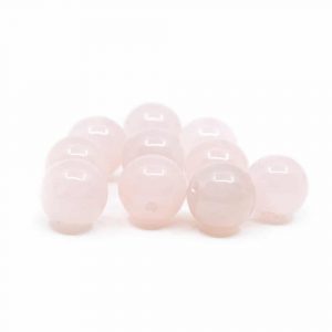 Perles Pierre Précieuse Quartz Rose - 10 pièces (12 mm)