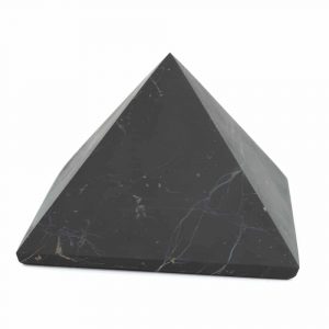 Pyramide en Pierre Précieuse Shungite Non Polie - 100 mm