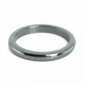 Bague Hématite (3 mm - Taille 19)