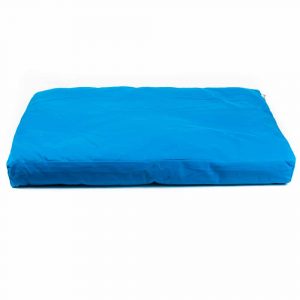 Tapis de Méditation Futon Turquoise - 86 x 66 x 6 cm - avec Housse Intérieure