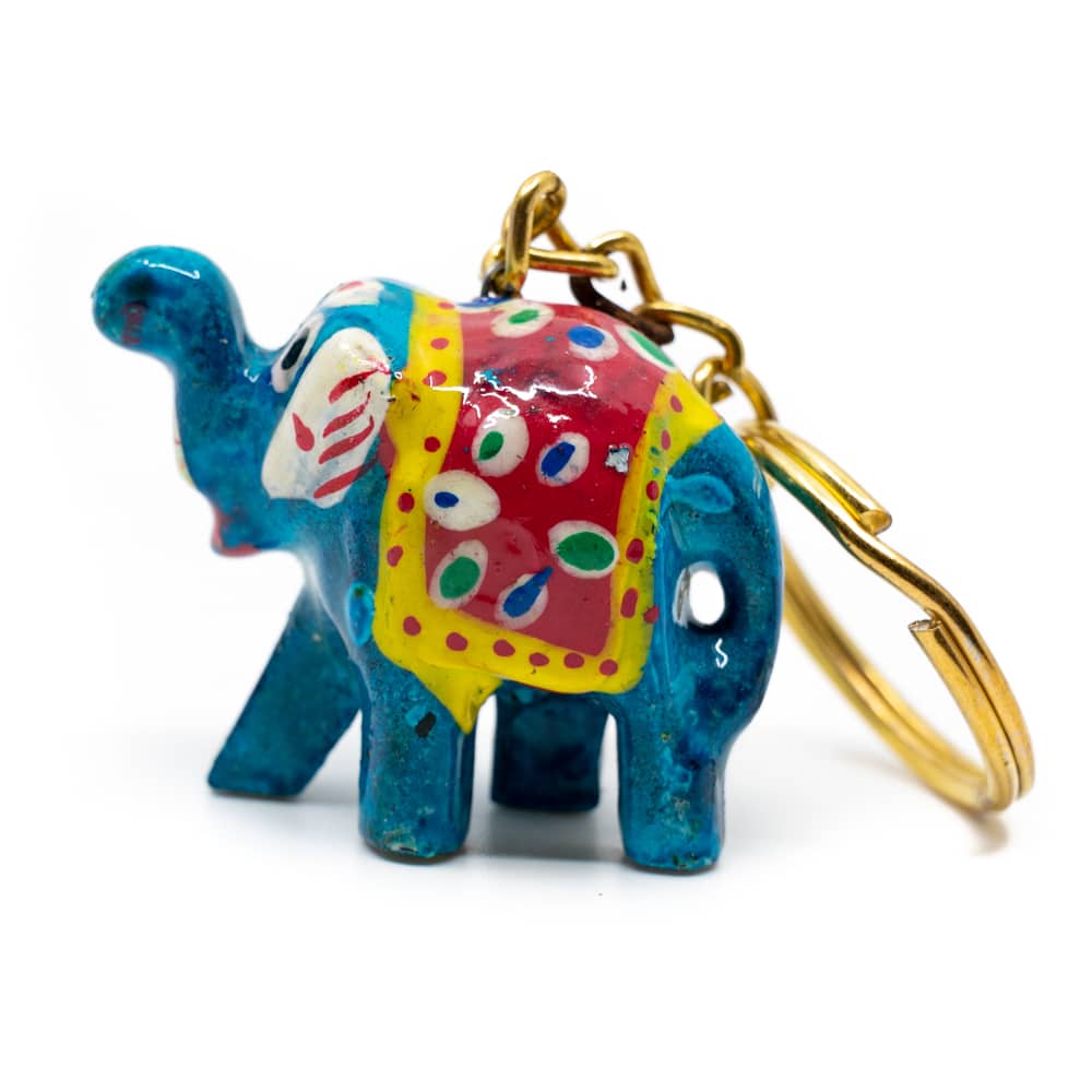 Porte-clés Eléphant Peint Couleur Surprise (35 mm)