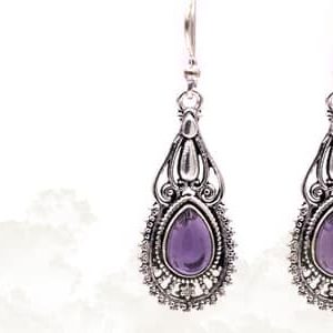 Boucles d'Oreilles en Pierre Précieuse