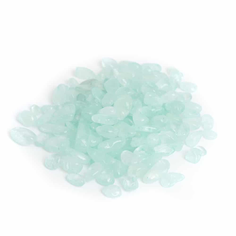 Galets Roulés de la Pierre Aigue-Marine (5 à 10 mm) - 100 grammes
