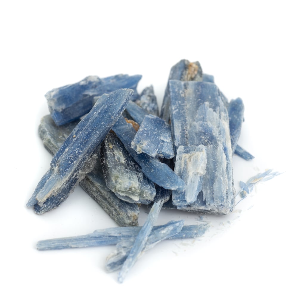 Morceaux de Pierre Précieuse Cyanite Bleu Rubis - 100 grammes