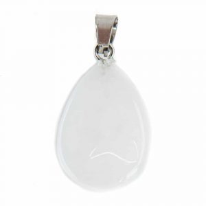 Pendentif Pierre Précieuse Jade Blanc (20 mm)