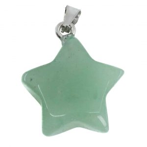 Pendentif Aventurine Verte - Étoile (2 cm)