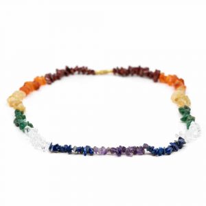 Collier Pierres Précieuses 7 Chakras (45 cm) | Galets Concassés