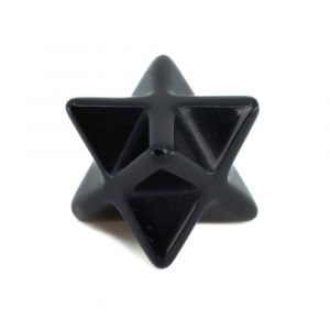 Pierre Précieuse Obsidienne Merkaba (12 mm)