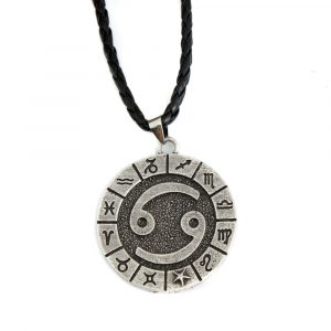 Pendentif Signe Astrologique Cancer en Métal (40 mm)