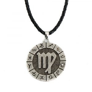 Pendentif Signe Astrologique Vierge en Métal (40 mm)