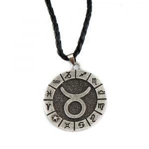 Pendentif Signe Astrologique Taureau en Métal (40 mm)