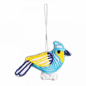 Pendentif Ornement Traditionnel Oiseau Bleu (13 cm)