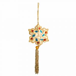 Pendentif Ornement Traditionnel Floral (29 cm)