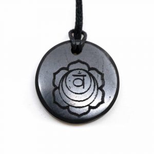 Pendentif Shungite 2ème Chakra Swadhishthana (30 mm)