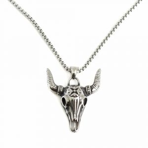 Pendentif Viking Crâne de Taureau