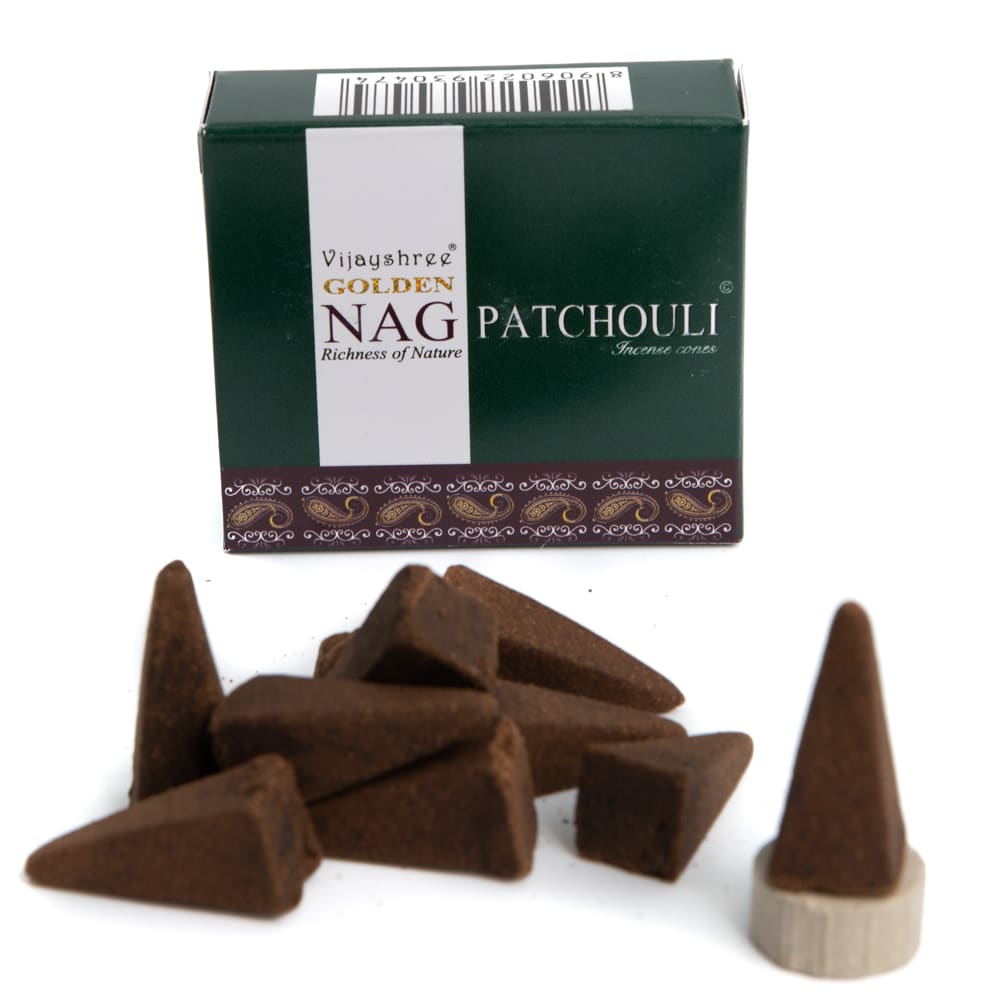 Cône d'Encens Golden Nag Patchouli (1 boîte)