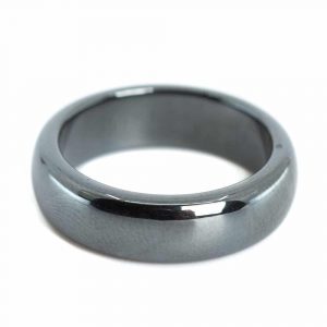 Bague Hématite (6 mm - Taille 17)