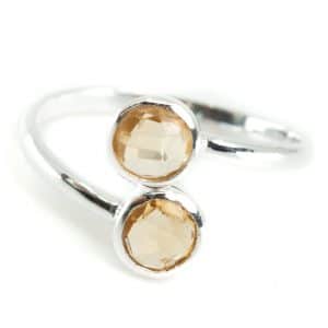 Bague Pierre de Naissance Novembre Citrine - Argent 925