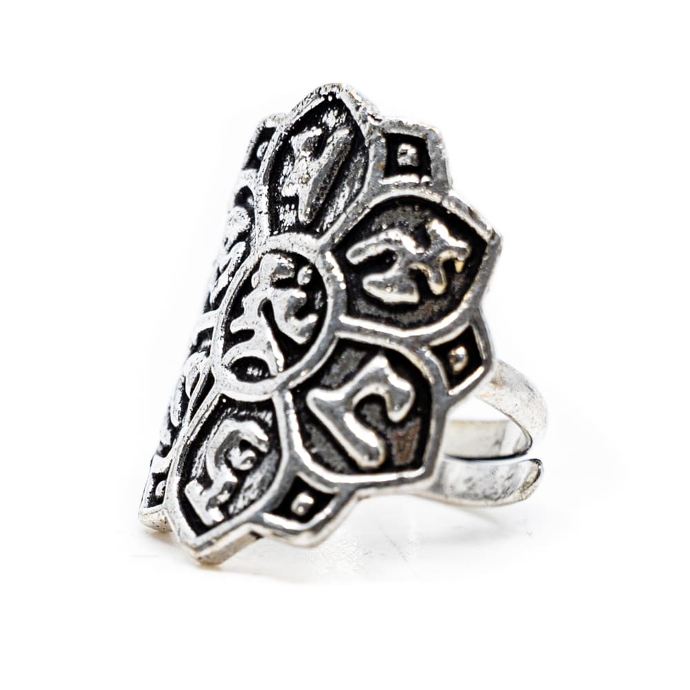 Bague Lotus Argent - Réglable (25 mm)