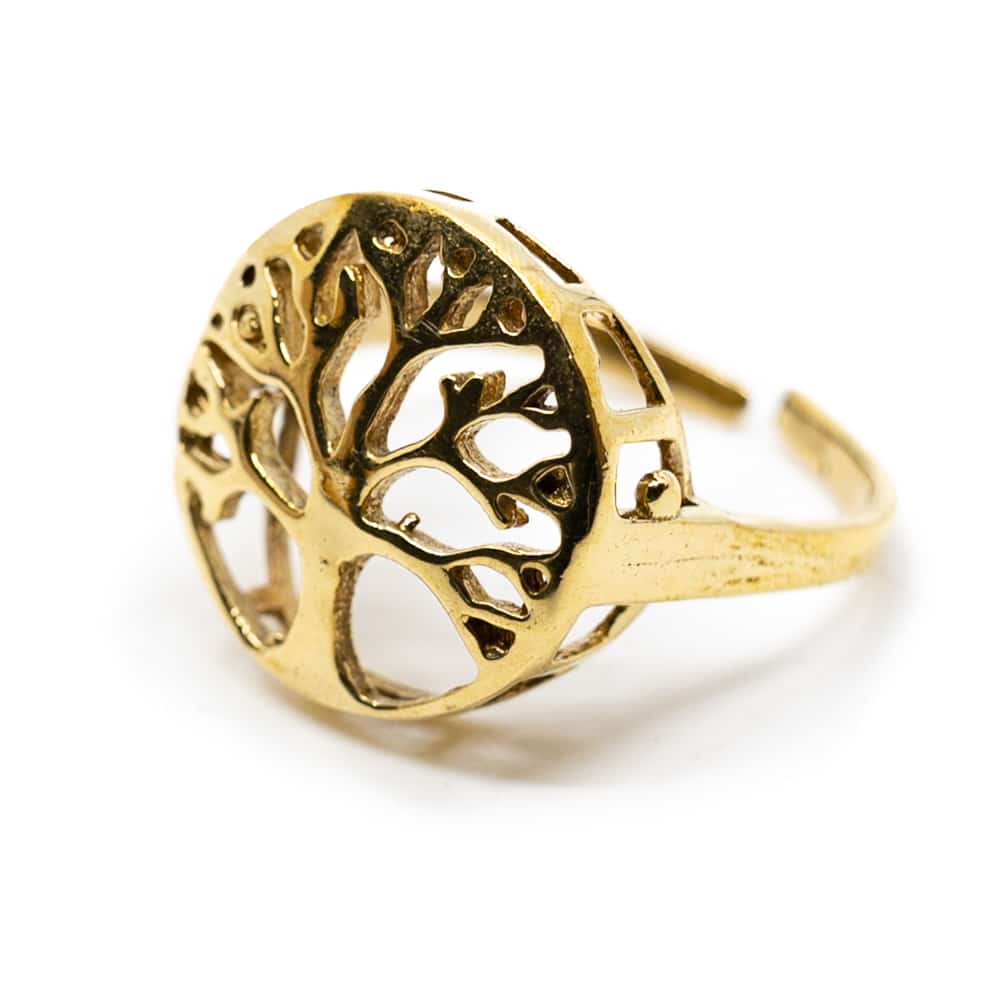 Bague Arbre de vie Couleur Dorée - Réglable (20 mm)