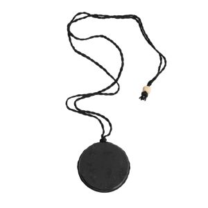 Collier Disque Tourmaline Noire « Protection » (50 mm)